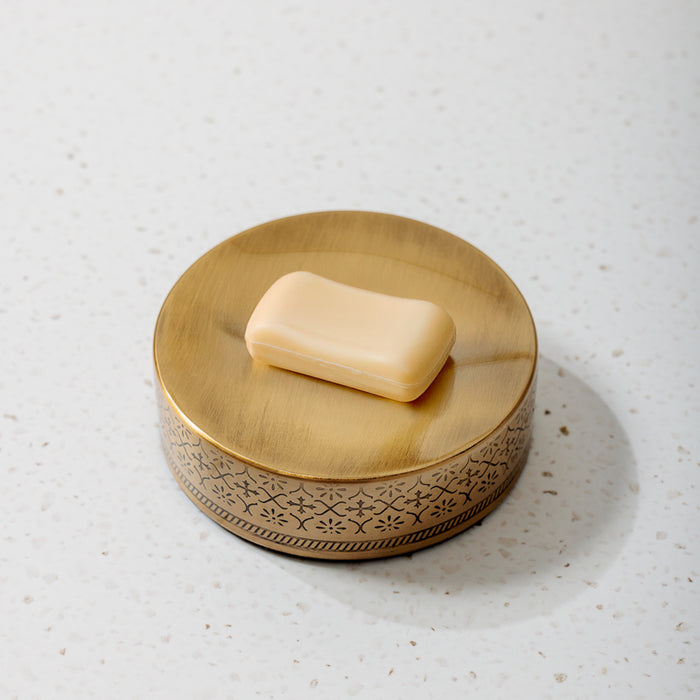 Tapered Soap Dish - Brass