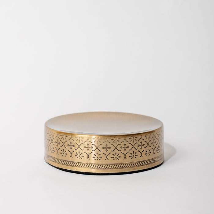 Tapered Soap Dish - Brass