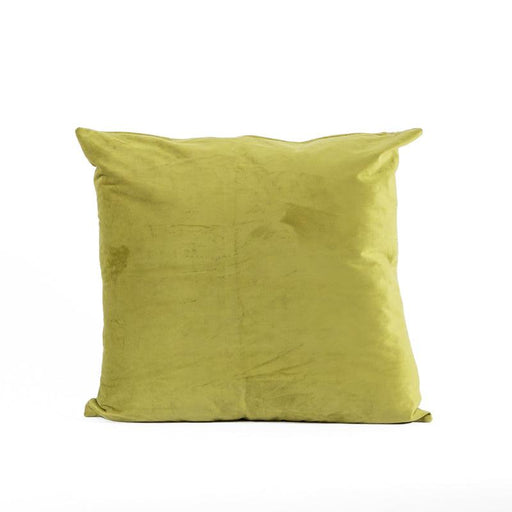 Velvet Scatter Cushion (55 x 55cm) - Citron