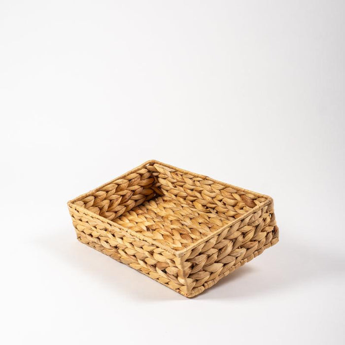 Water Hyacinth Rectangular Basket Tray