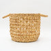 Water Hyacinth Storage Basket With Handles - Small