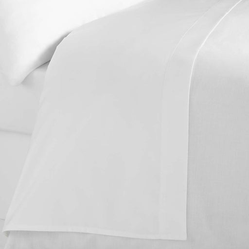 Whisper Soft 300 Thread Count Egyptian Cotton Percale Flat Sheet - White