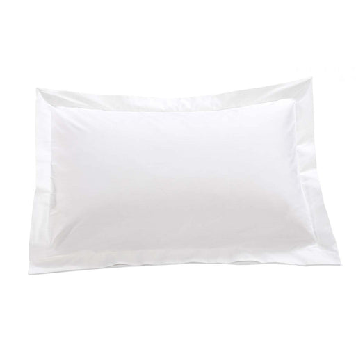 Whisper Soft 300 Thread Count Egyptian Cotton Percale Oxford Pillowcase - White