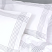 Whisper Soft 500 Thread Count Egyptian Cotton Heritage Collection Soho Duvet Cover Set - Silver Stitch
