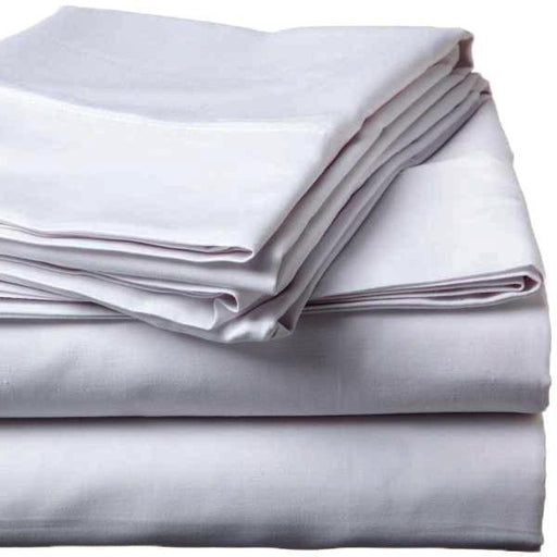 Whisper Soft 500 Thread Count Sateen Egyptian Cotton Flat Sheet - Silver