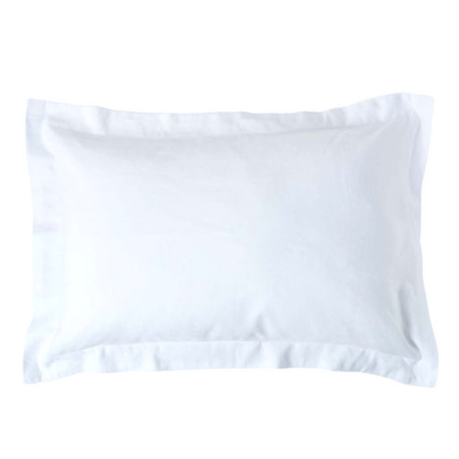 Whisper Soft 500 Thread Count Sateen Egyptian Cotton Oxford Pillowcase - White