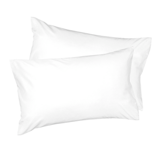 Whisper Soft 500 Thread Count Sateen Egyptian Cotton White Pillowcase