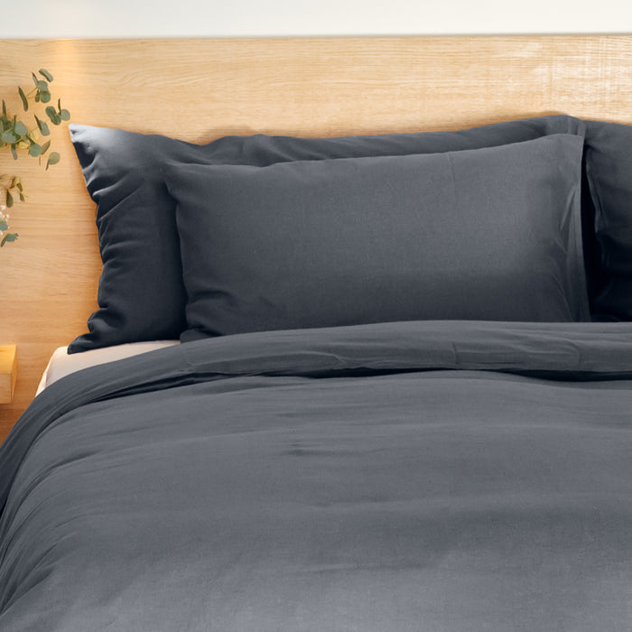 Whisper Soft Linen & Lyocell Blend Heritage Collection Pillowcase pair - Midnight