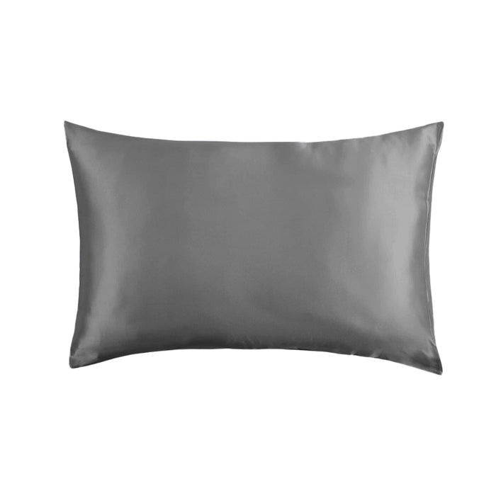 Whispersoft Indulgence Satin Pillowcase Pair - Charcoal