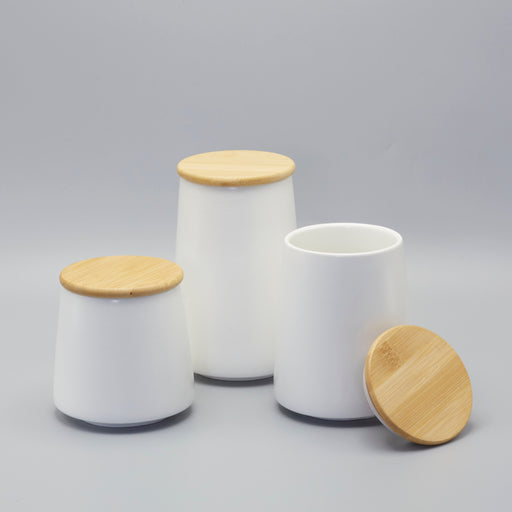 White Ceramic Storage Canister