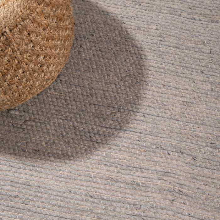 Wool Carpet Kalahari - Light Grey Weave