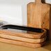 Acacia Wood Oblong Server with Enamel - Dusk-Tray