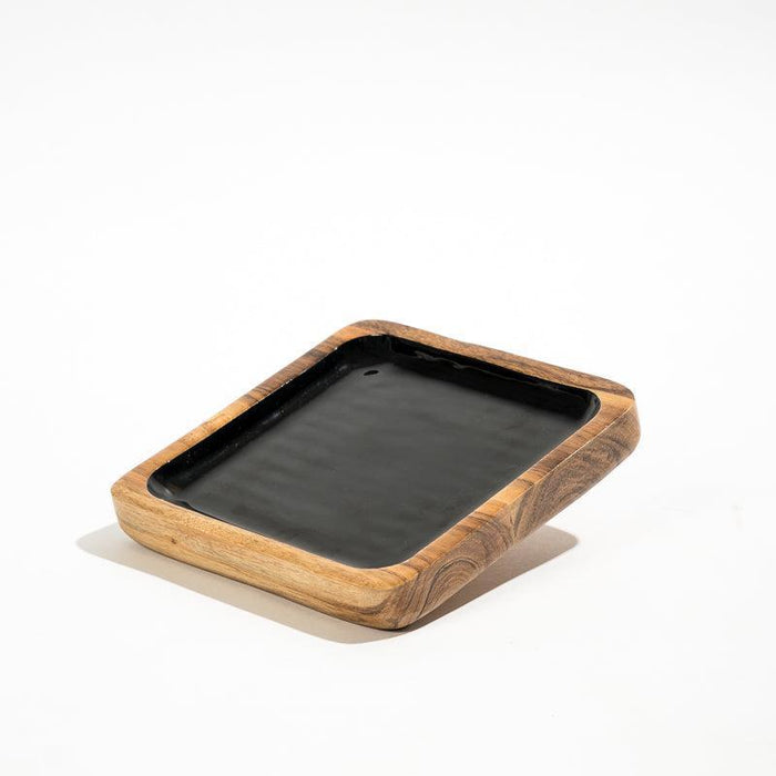 Acacia Wood Square Server - Dusk-Tray