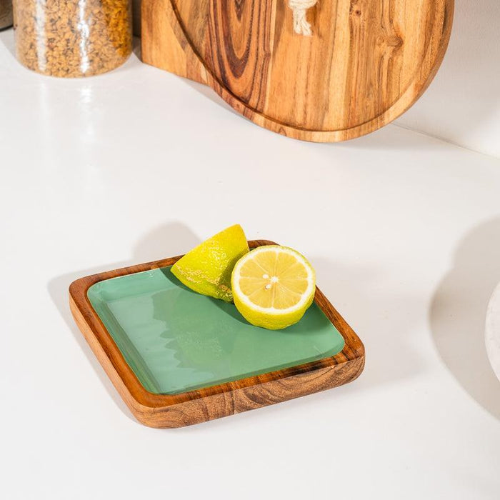 Acacia Wood Square Server - Ocean-Tray