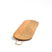 Acacia Wooden Oval Serving Board with Metal Handle - Natural-Tray