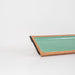 Acacia Wooden Serving Tray with Handles - Mint Enamel