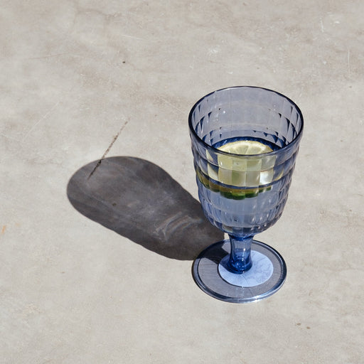 Allegra Goblet - Indigo-Drinkware