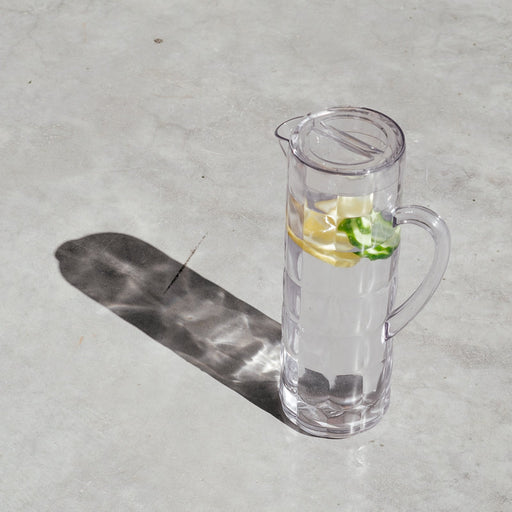 Allegra Tower Jug - Clear-Drinkware