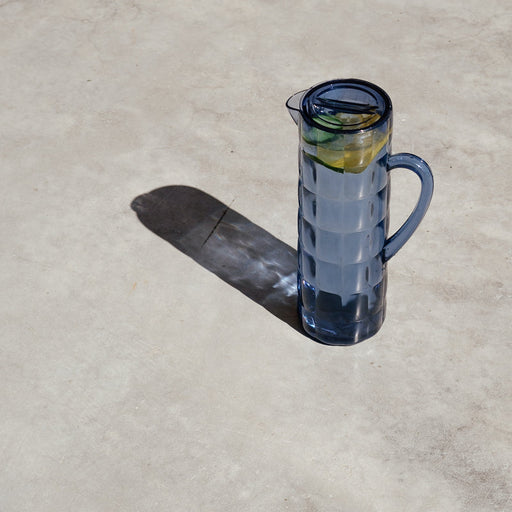 Allegra Tower Jug - Indigo-Drinkware