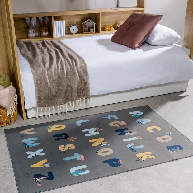 Alphabet Rug Grey | Kid's Bedroom or Playroom – Whitehouse ...