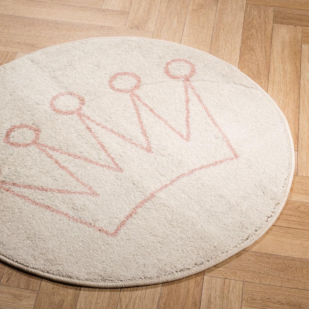 Ariel Carpet Natural/Pink Round-CARPET