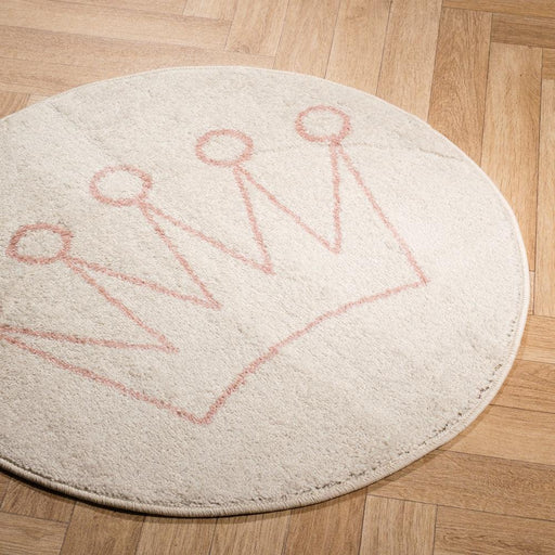 Ariel Carpet Natural/Pink Round-CARPET