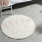 Ariel Carpet Natural and Pink