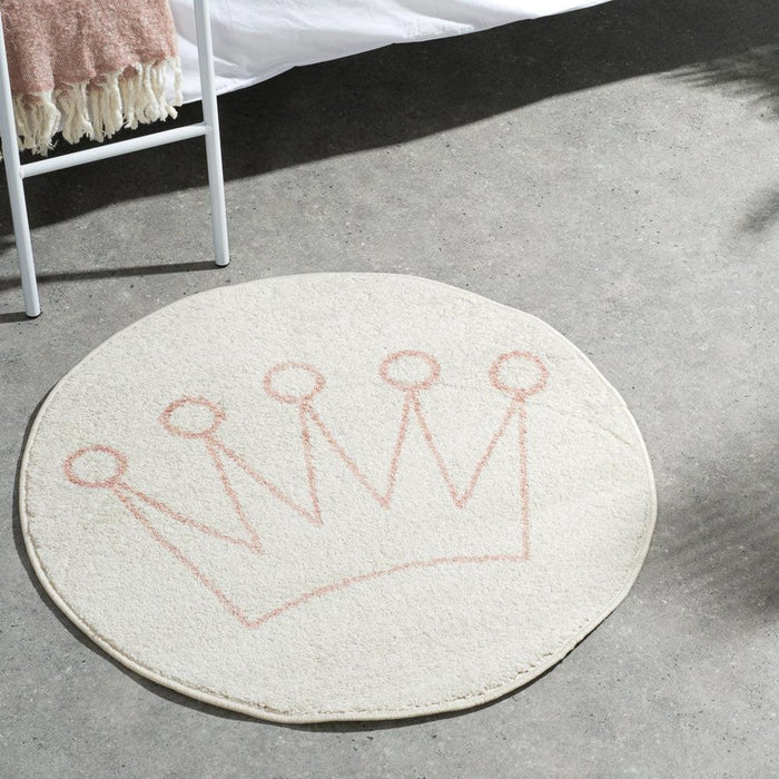 Ariel Carpet Natural/Pink Round-CARPET