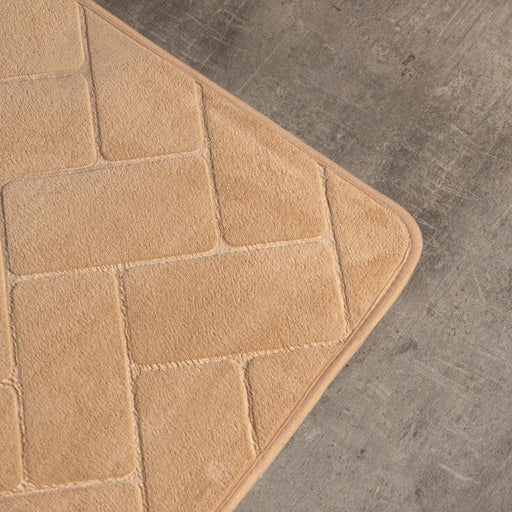 Two Piece Athens Memory Foam Mat - beige