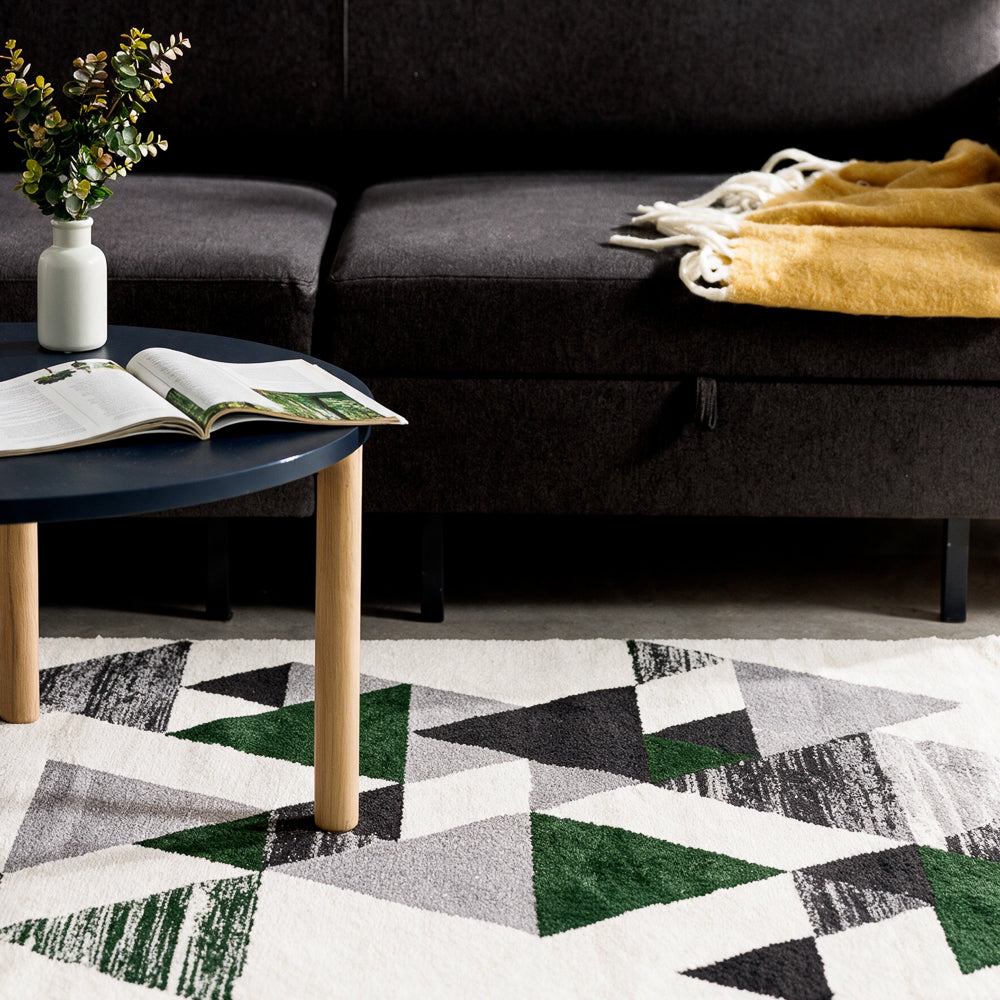 Aube Woven Carpet Olive-Carpets/Rugs