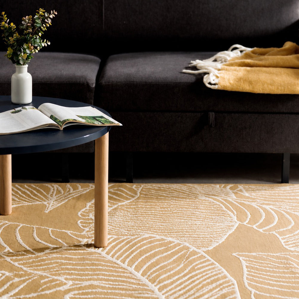 Autumn Botanica Indoor and Outdoor Rug Natural-Carpets/Rugs