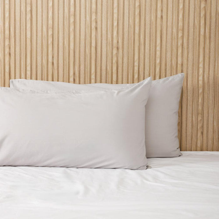 Bamboo 440 Thread Count Pillowcases Light Grey-Pillowcases
