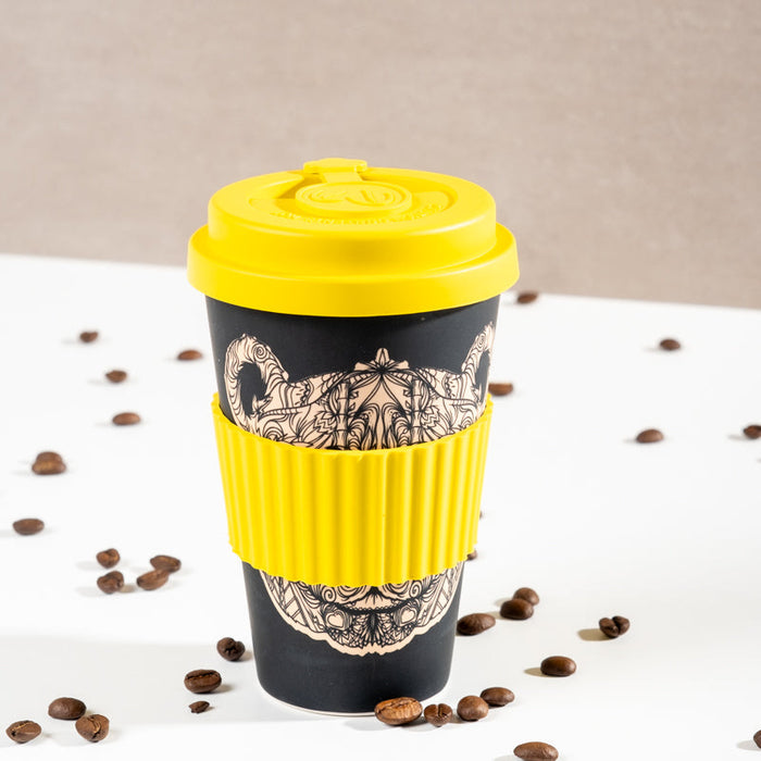 Bamboo Travel Mug 400ml - Dog