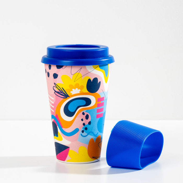 Bamboo Travel Mug 400ml - Fun