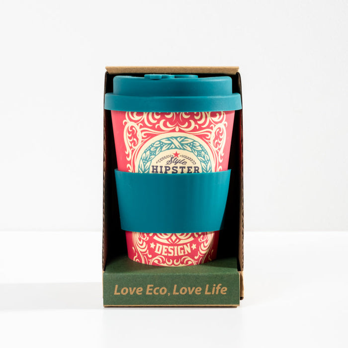 Bamboo Travel Mug 400ml - Hipster