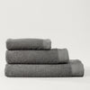 Barcelona Textured Cotton Bath Sheet Charcoal