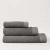 Barcelona Textured Cotton Towel Collection Charcoal