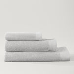 Barcelona Textured Cotton Towel Collection Pearl Grey
