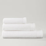 Barcelona Textured Cotton Towel Collection White