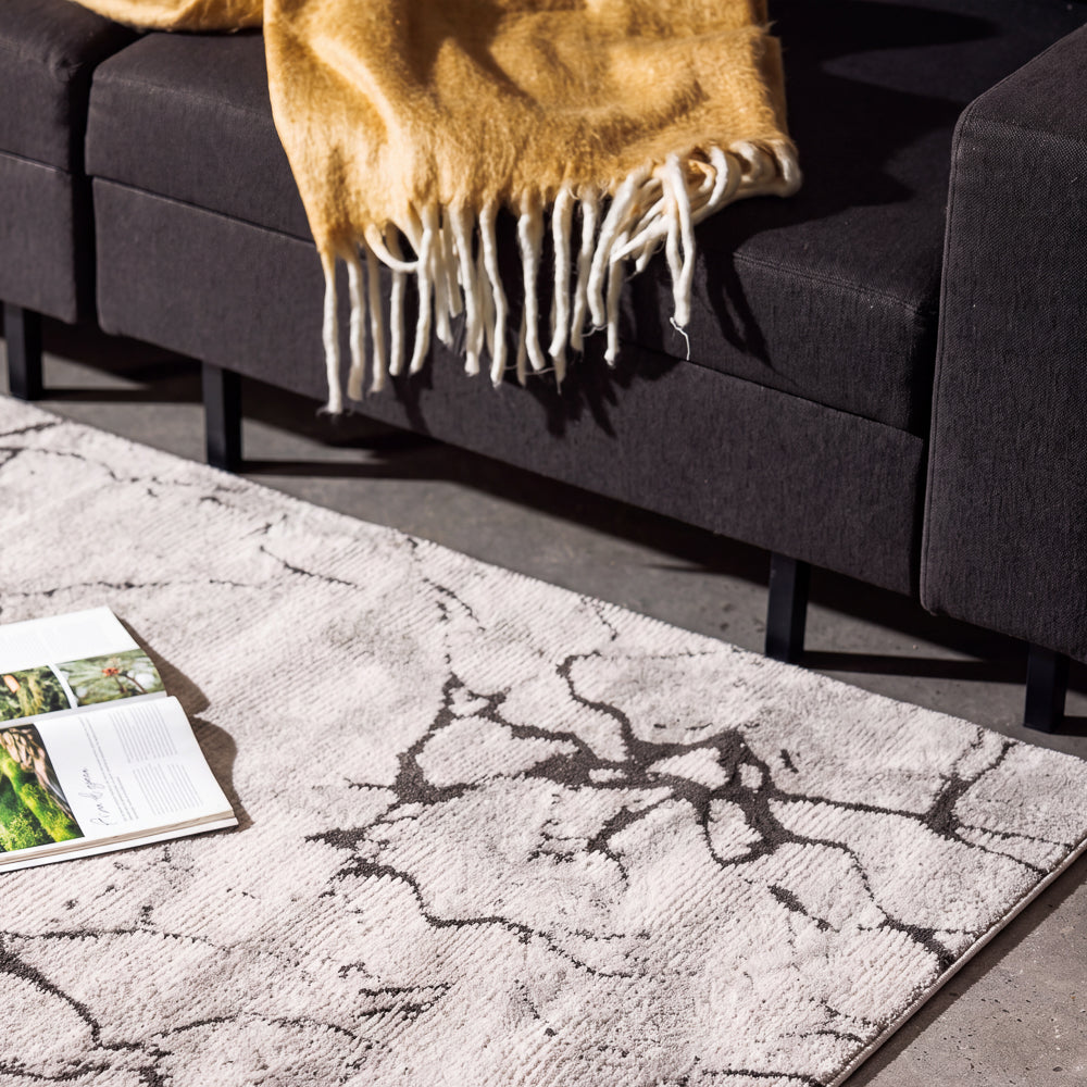Bayonne Woven Carpet Grey-Carpets/Rugs