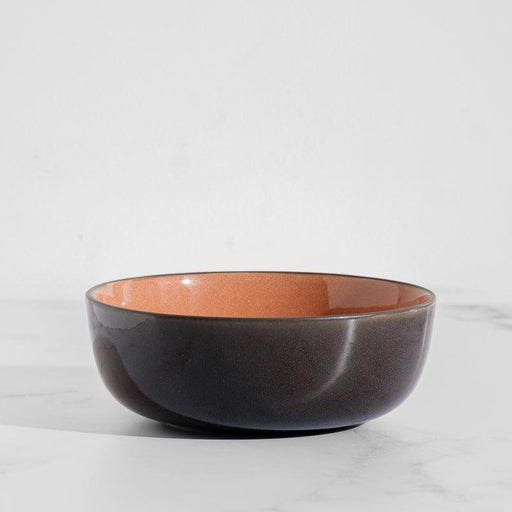 Bella Ceramic Bowl - Coral and Grey-CERAMIC