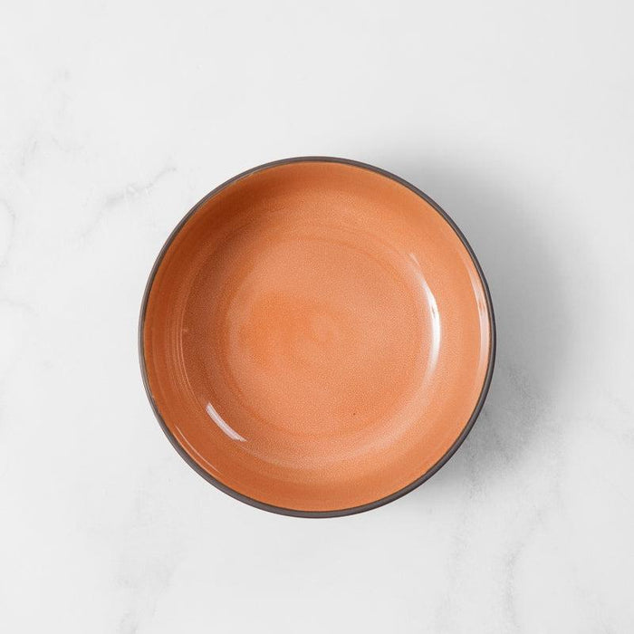 Bella Ceramic Bowl - Coral and Grey-CERAMIC