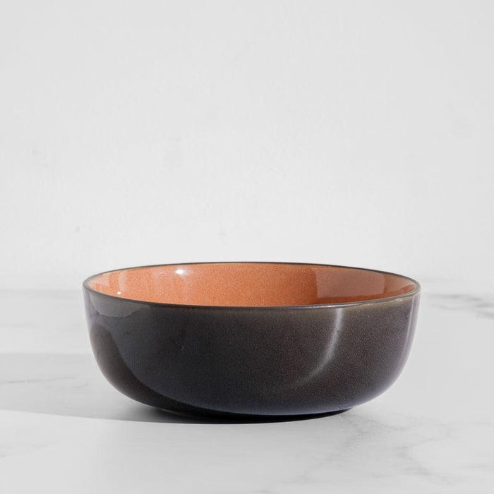 Bella Ceramic Bowl - Coral and Grey-CERAMIC