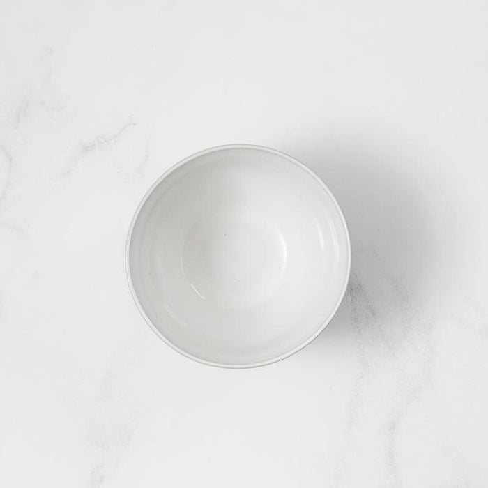 Bella Ceramic Bowl - White and Natural-CERAMIC