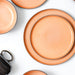 Bella Ceramic Dinner Plate - Coral and Grey-CERAMIC