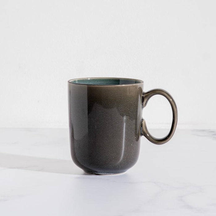 Bella Ceramic Mug - Dusky Blue and Grey-CERAMIC