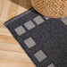 Big Box Pattern Rug Navy-CARPET