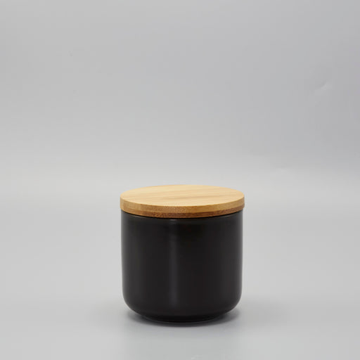 Black Ceramic Storage Canister