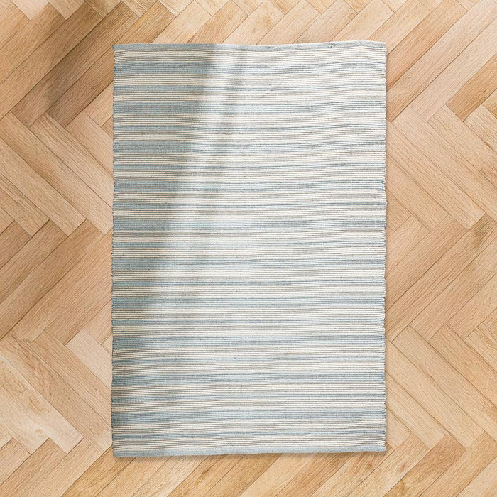 Box Rug Beige Stripe Light Grey (120 x 180cm)-Box Rugs