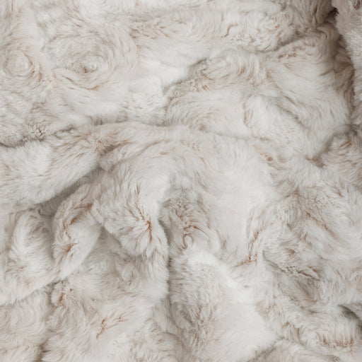 Brushed Printed Faux Fur Frosted Petal Blanket Arctic-Blankets